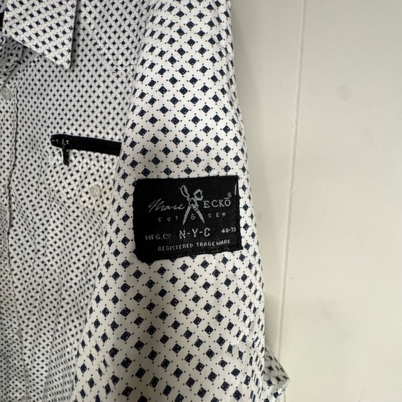 Marc Ecko Black and White Geometric Shirt - Picture 6 of 9